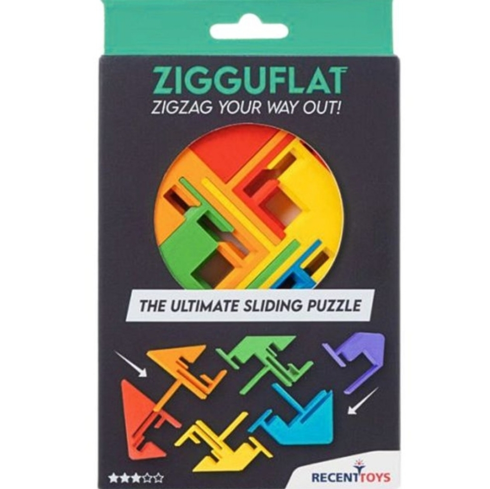 ZigguFlat Sliding Puzzle - Multicolor